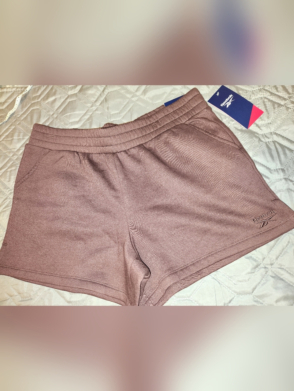 Ladies' LARGE Chocolate Color Athletic Shorts - Reebok